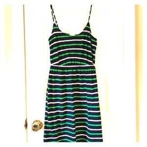 J. Crew spaghetti strap waist-defined dress